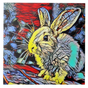 colour kick bunny tile