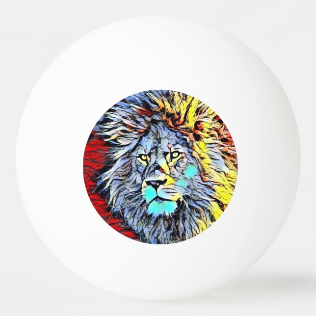 colour kick - lion king ping pong ball (Front)