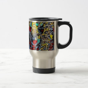 colour kick - piglet travel mug