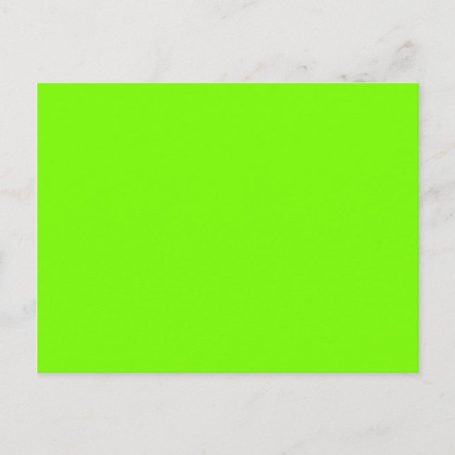 colour lawn green postcard (Front)