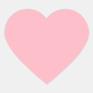 colour light pink heart sticker