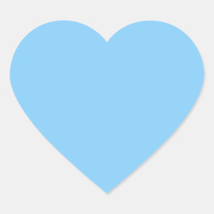 colour light sky blue heart sticker