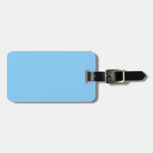 colour light sky blue luggage tag
