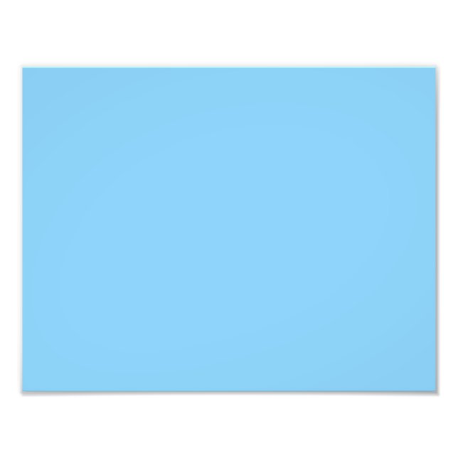 colour light sky blue photo print (Front)