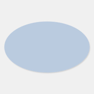 colour light steel blue oval sticker