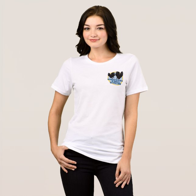 Colour Logo Women's T-shirt Tri-Blend Shirt (Front Full)