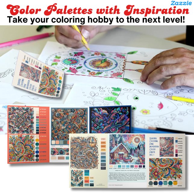 Colour Magic - Colour Palettes for Artists Hex Cod Tri-Fold Holiday Card (Creator Uploaded)