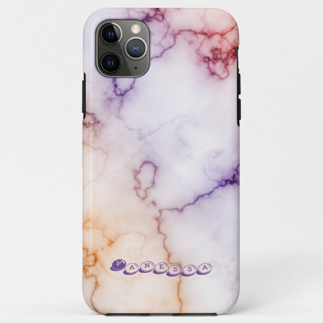 Colour Marble Pattern Personalisation Case-Mate iPhone Case (Back)