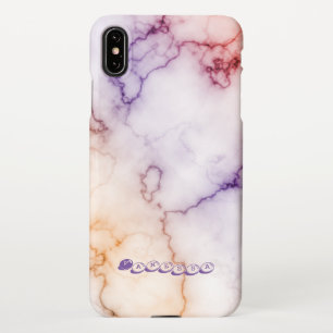 Colour Marble Pattern Personalisation iPhone XS Max Case