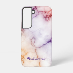 Colour Marble Pattern Personalisation Samsung Galaxy Case