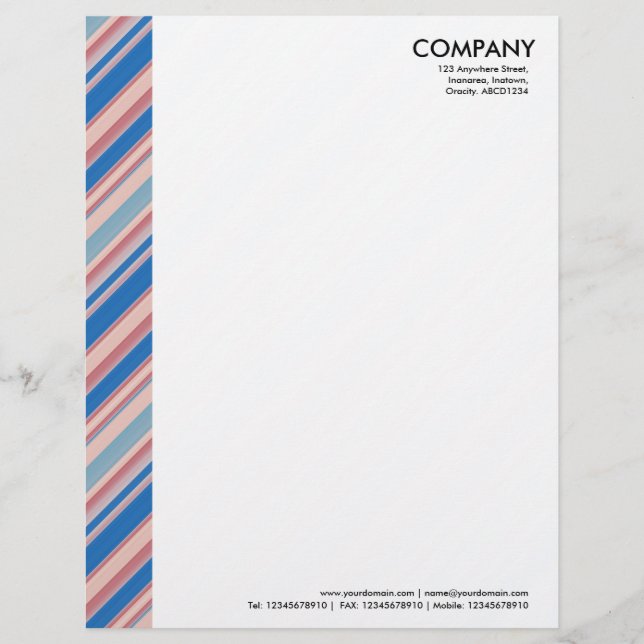 Colour Margin - Stripes 310515 (011) Custom Letterhead (Front)
