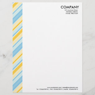 Colour Margin - Stripes 310515 (03) Personalized Letterhead