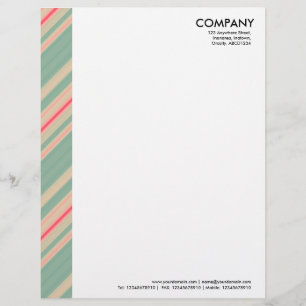 Colour Margin - Stripes 310515 (07) Customized Letterhead