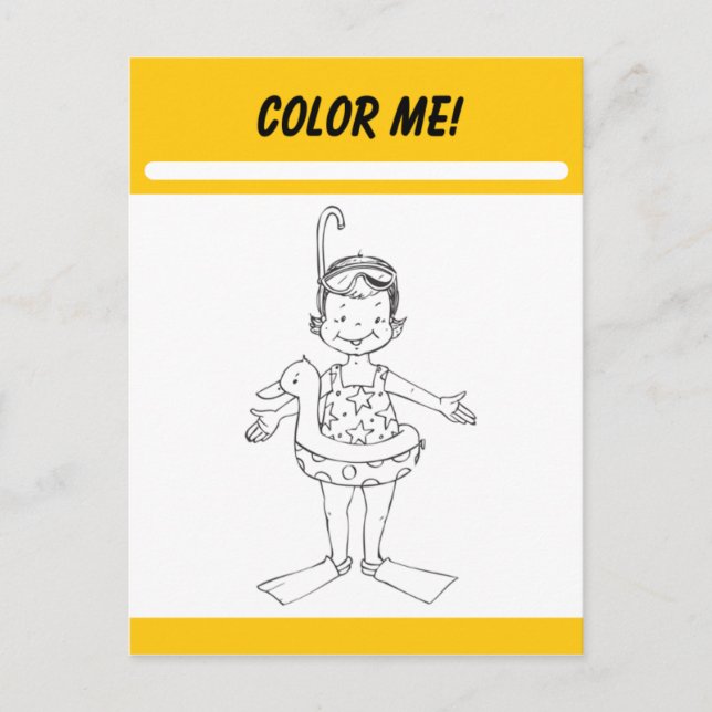 Colour Me Activity Card (Front)