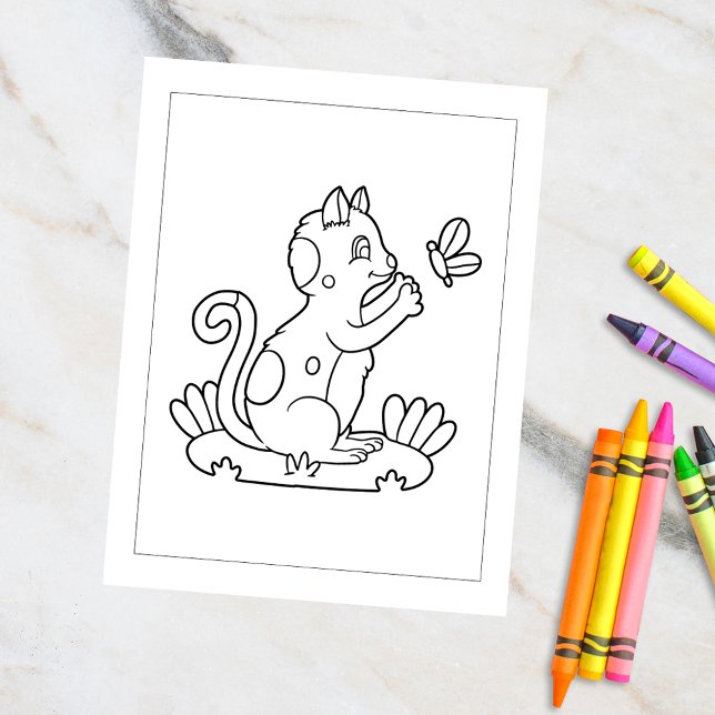 Colour Me Cat & Butterfly | Kids Activity Cards (Creator Uploaded)