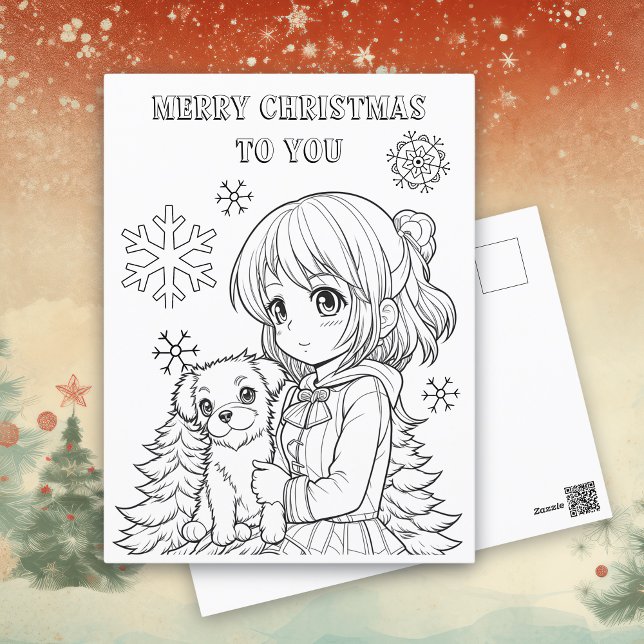 Colour Me Christmas Card for Kids (Creator Uploaded)