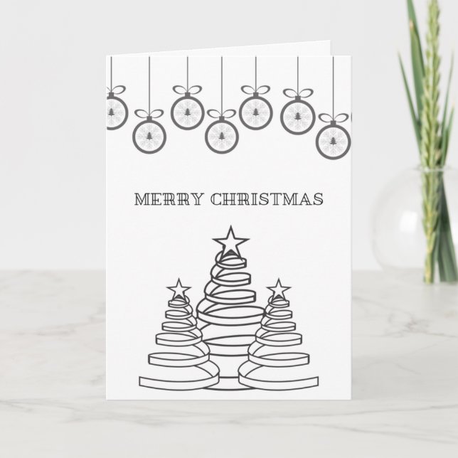Colour Me DIY Christmas Card - Fantastic for Kids! (Front)