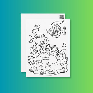 Colour Me Fish Duo Kids Activity Cards