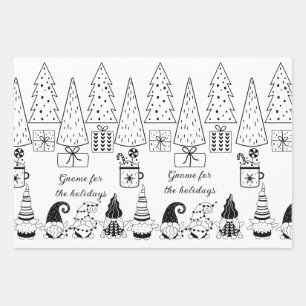 "Colour Me!"  Gnome Christmas Wrapping Sheets (3)
