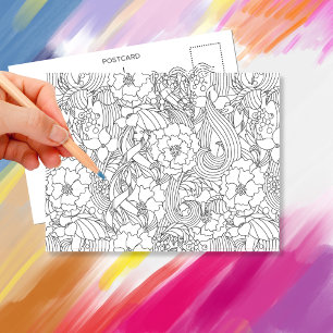 Colour Me In B4 Giving Jasmine•Custom Postcard