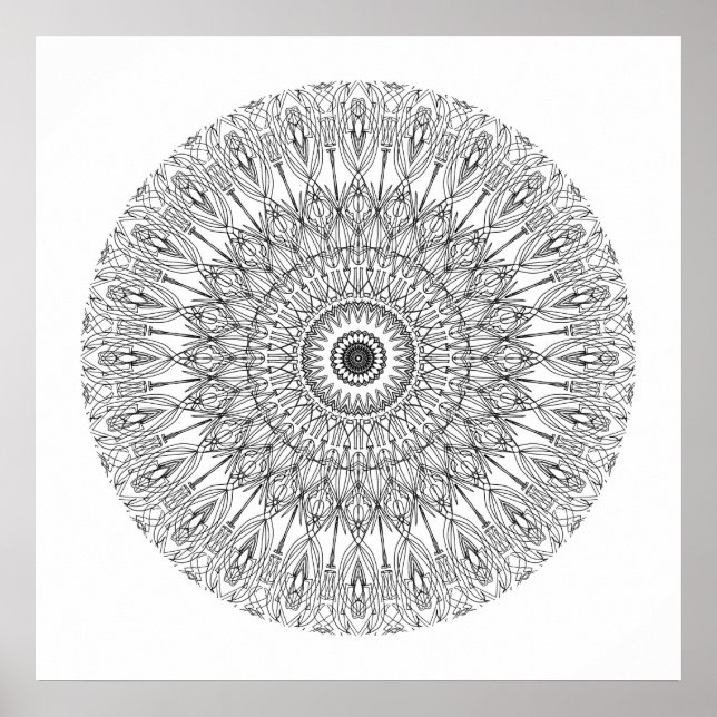 Colour Me In Mandala 3 Poster (Front)