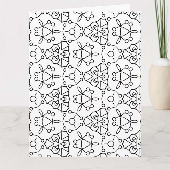 colour me kaleidoscope greeting card (Front)