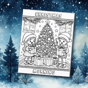 Colour Me Page   Christmas Morning