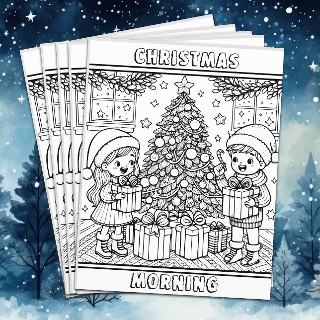 Colour Me Page | Christmas Morning Bulk (Creator Uploaded)