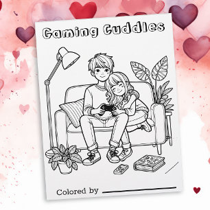 Colour Me Page for Kids   Anime Gaming Cuddles
