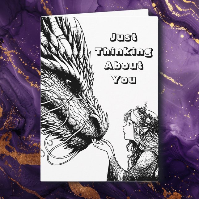 Colour Me Page | Just Thinking About You | Anime Card (Creator Uploaded)