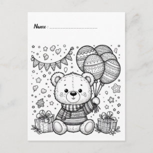 Colour Me Panda Kids Activity Cards