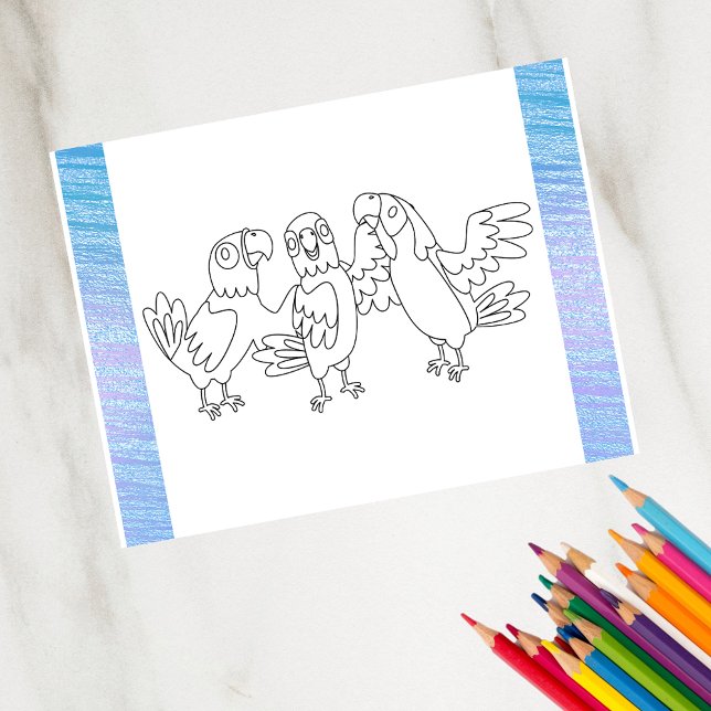 Colour Me Parrot With Friends | Activity Cards (Creator Uploaded)