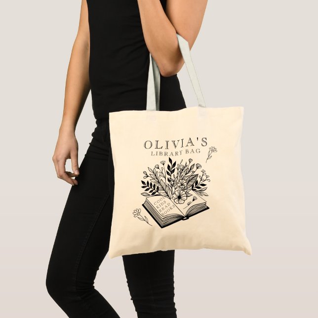Colour Me | Personalised Kids’ Library Tote Bag (Front (Product))