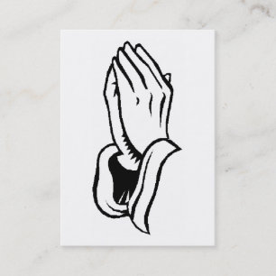 Colour Me Praying Hands Card