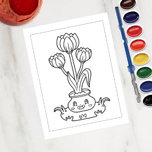 Colour Me Pretty Tulips Activity Cards