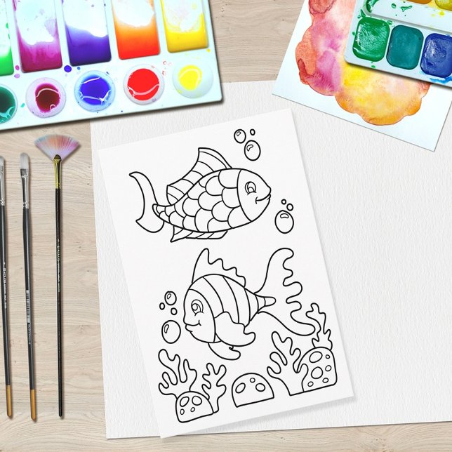 Colour Me Two Fish | Kids Activity Cards (Creator Uploaded)