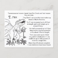 Colour Me Tyrannosaurus Rex Fun Facts