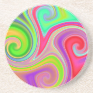 Colour Mesh Swirl Coaster