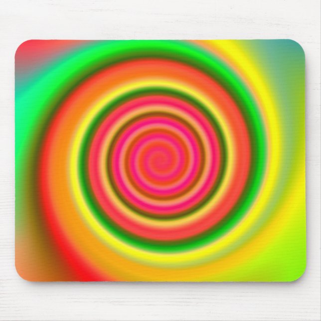 Colour Mesh Swirl Mousepad (Front)