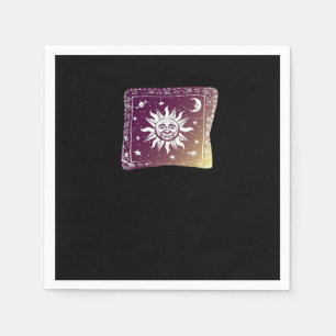Colour Moon Boho Whimsigothic Gothic Witchy Witch Napkin