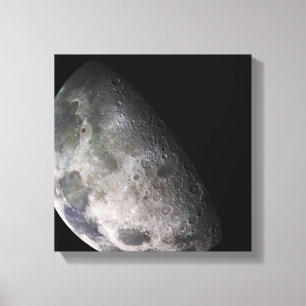 Colour mosaic of the Earth's moon Canvas Print