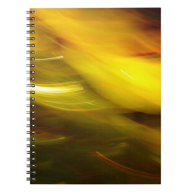 Colour multicolored abstract background,  movement notebook (Front)
