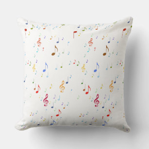 colour musical notes pattern decor idea cushion