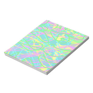 Colour My Dreams Scribble Pattern Artsy Expressive Notepad
