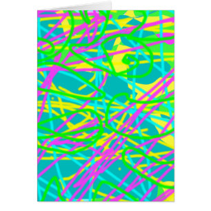 Colour My Dreams Scribble Pattern Expressive Artsy