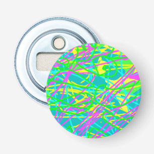 Colour My Dreams Scribble Pattern Expressive Artsy Bottle Opener