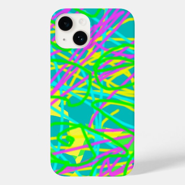 Colour My Dreams Scribble Pattern Expressive Artsy Case-Mate iPhone Case (Back)