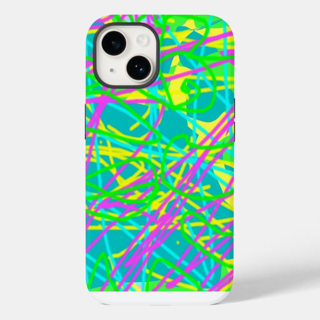 Colour My Dreams Scribble Pattern Expressive Artsy Case-Mate iPhone Case (Back)