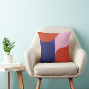 "Colour Negotiation" Colourful Abstract Art Cushion