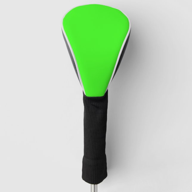 colour neon green golf head cover (Front)